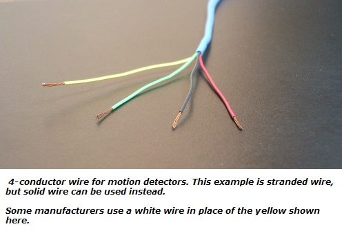 motion detector wiring instructions