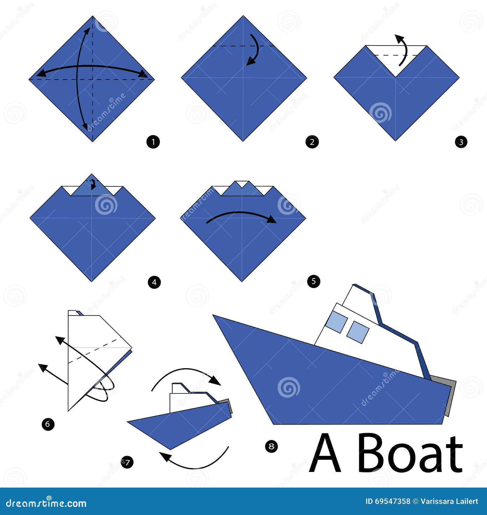 origami ship with mast instructions