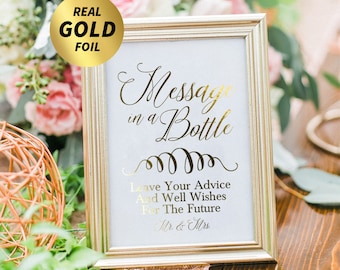 message in a bottle wedding guest book instructions