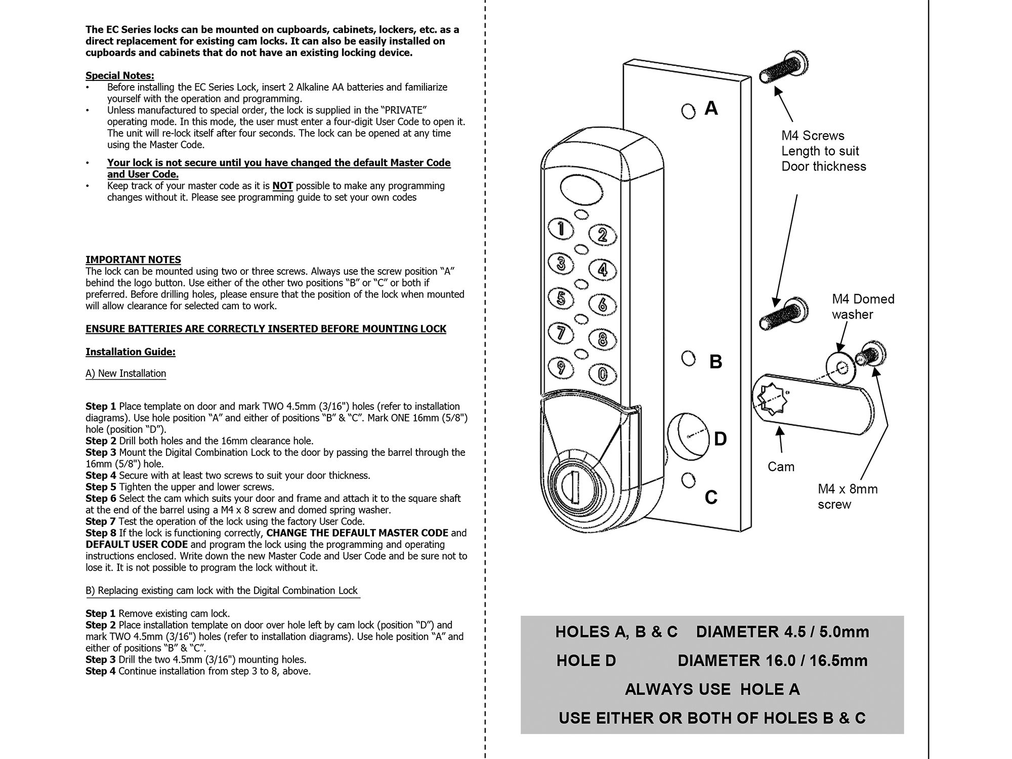 master lock 4 digit combination instructions