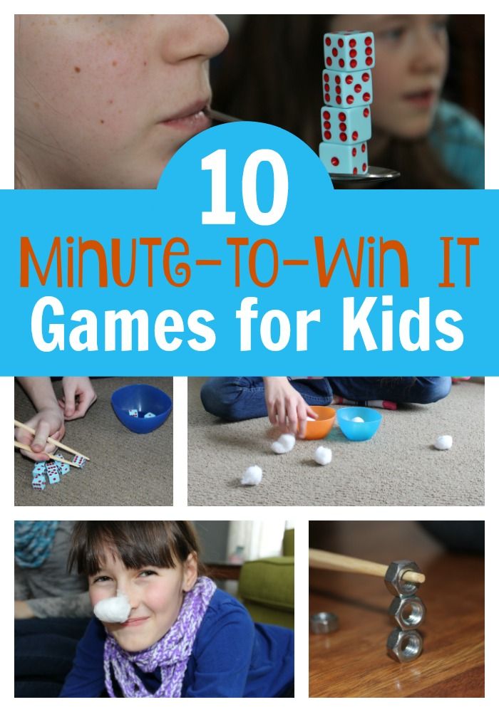 list of minute to win it games and instructions