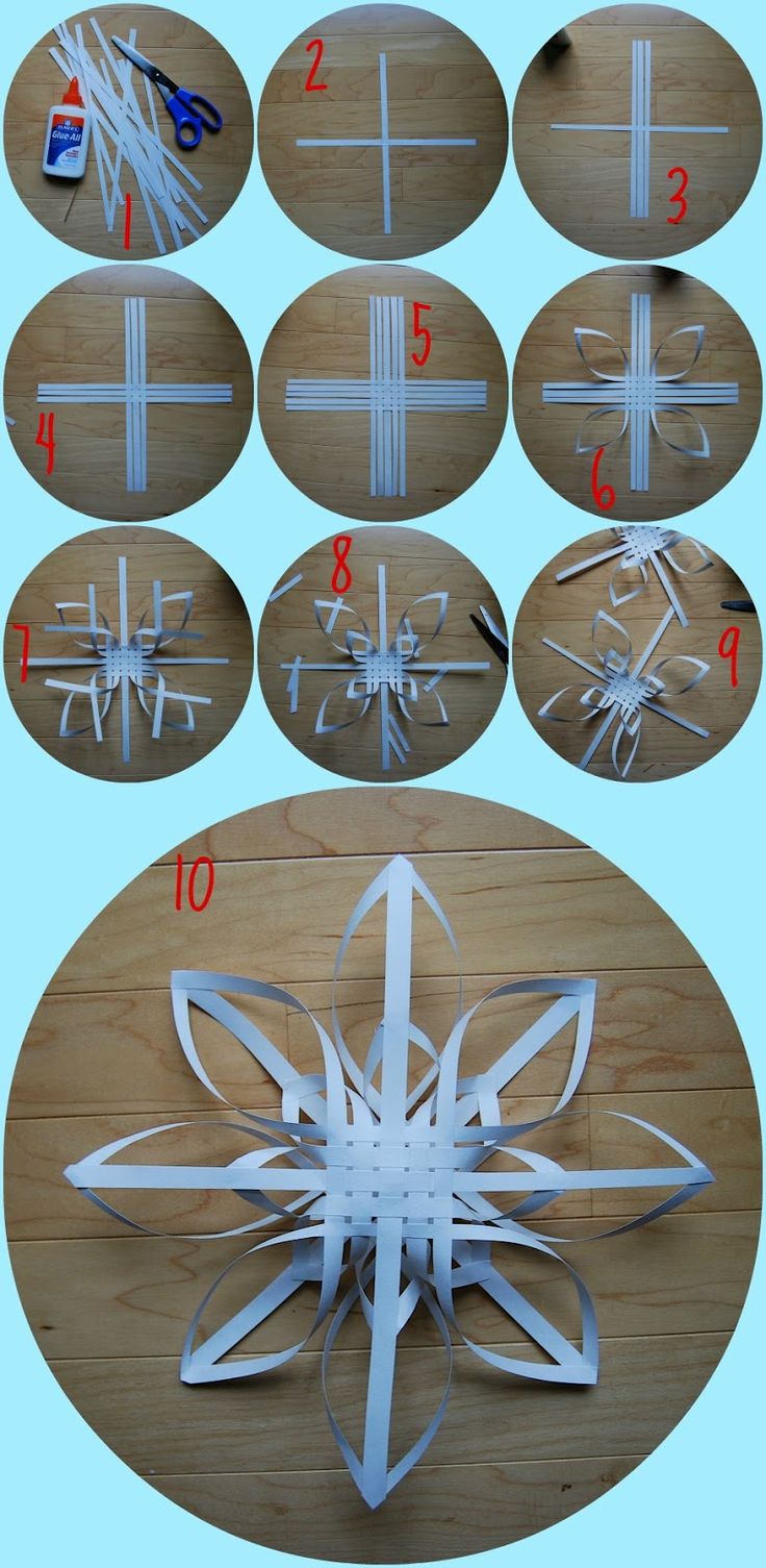 3d paper snowflake instructions