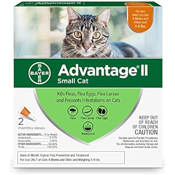advantage ii small cat instructions