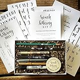 belle calligraphy kit materials and instruction for modern script