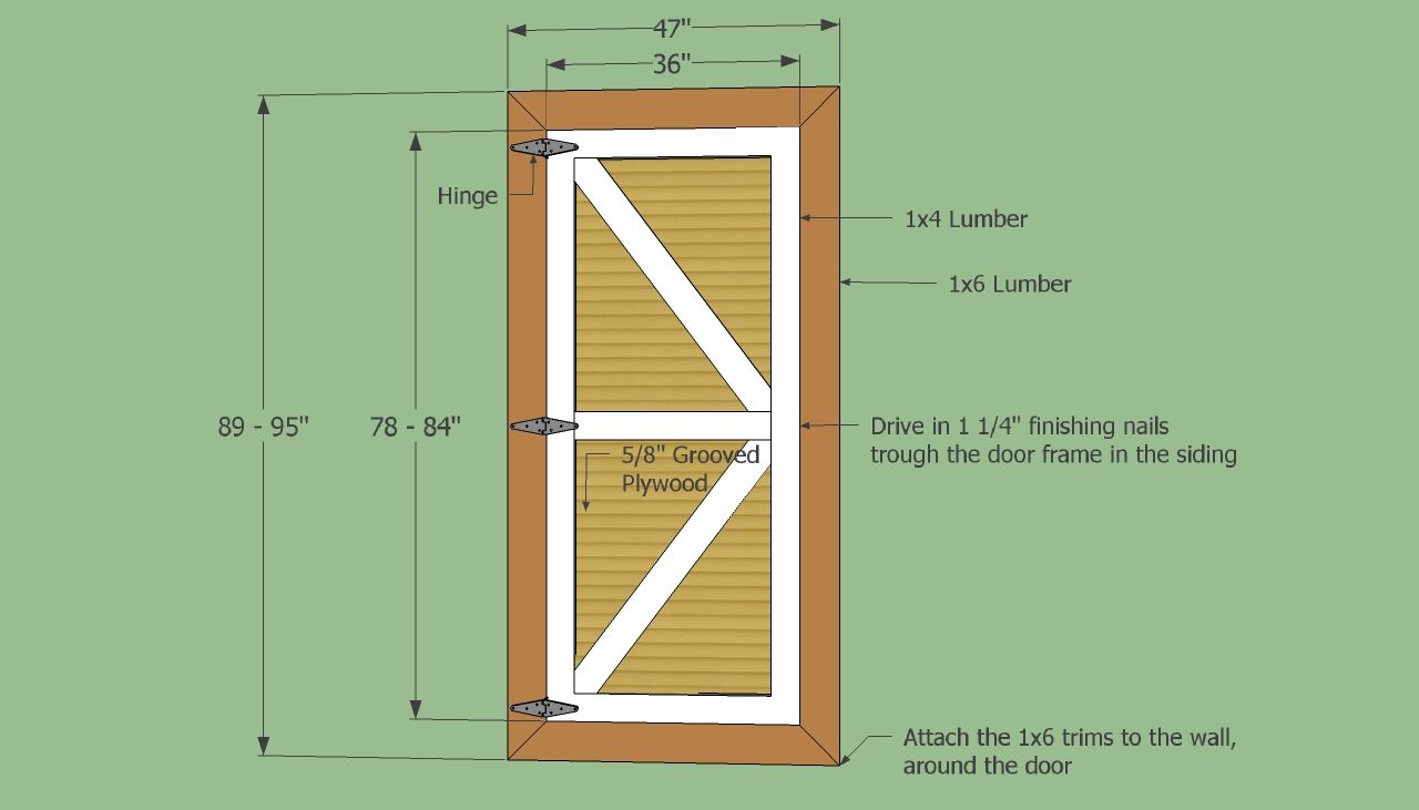 build a shed door instructions