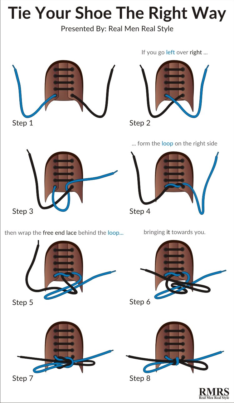 how to tie a shoe step by step instructions