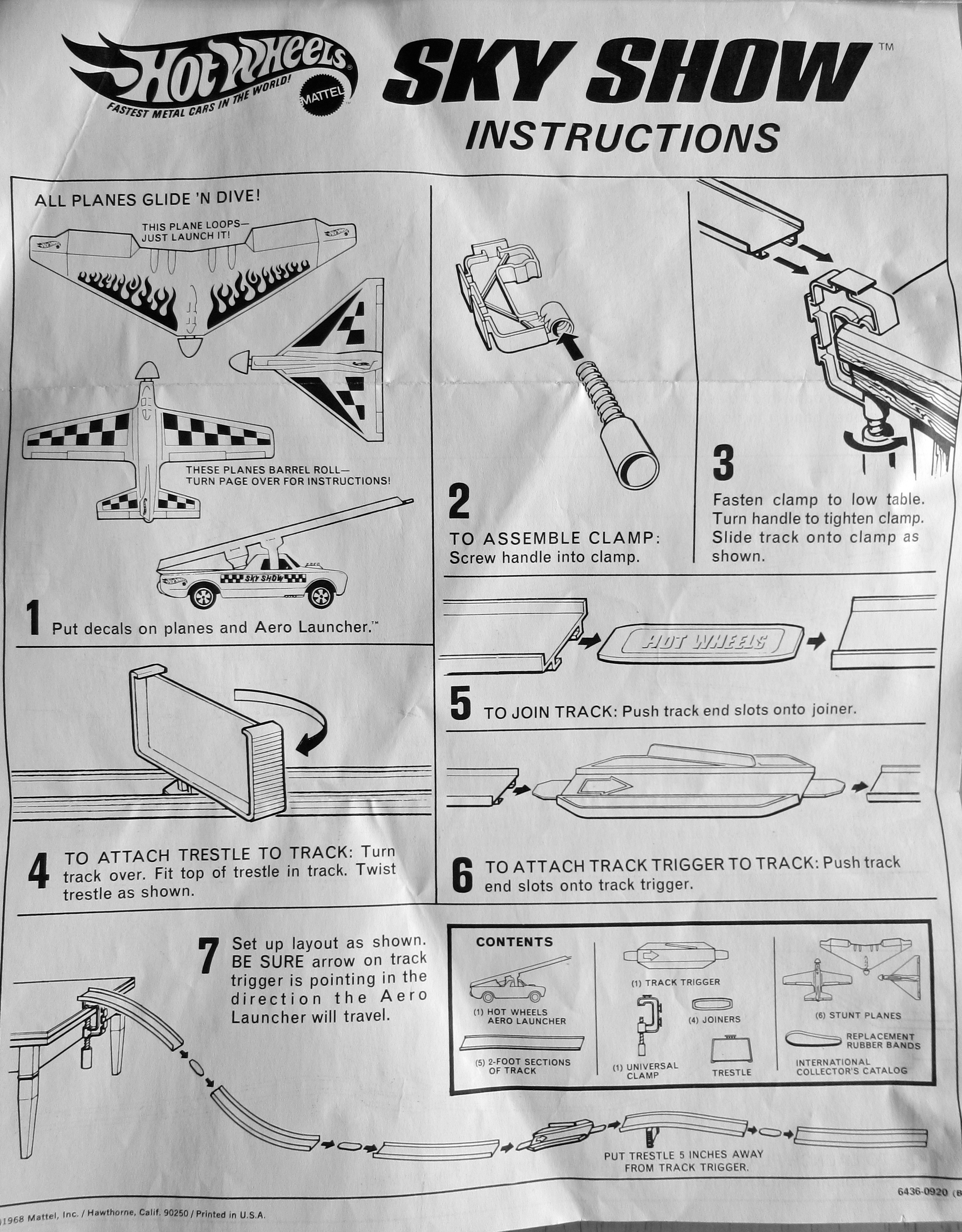 hot wheels set instructions